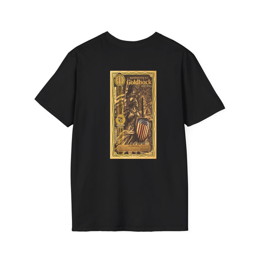 Goldback Vintage Graphic T-Shirt — DC Goldback Note Back Design