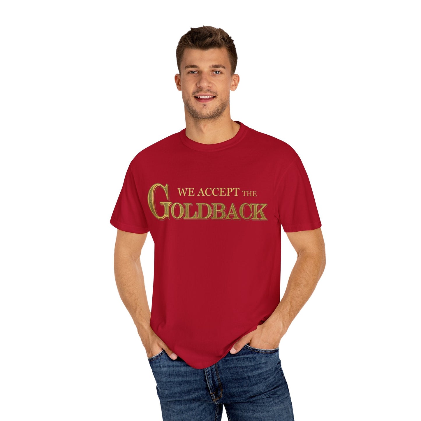 Copy Vintage Unisex T-shirt with Design for Goldback Fans OK 100 Printify
