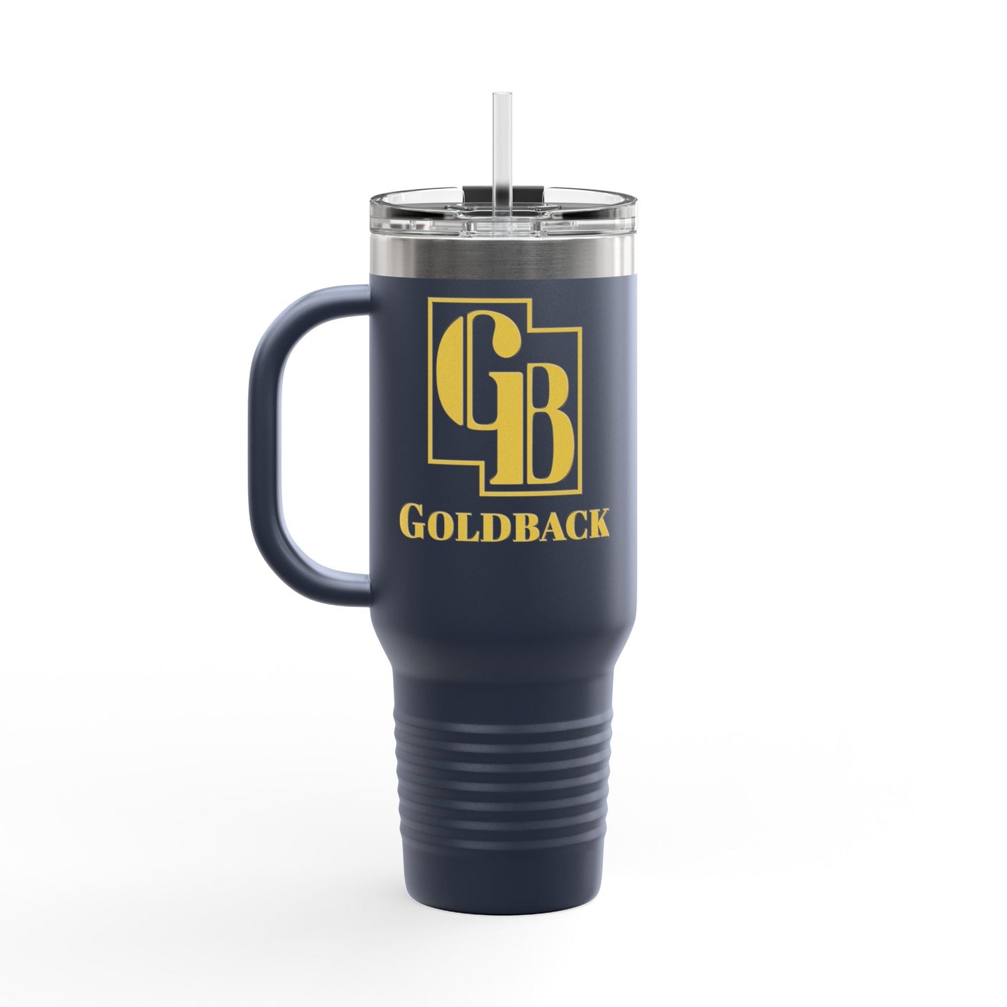 Insulated Travel Mug, 40oz for The Goldback enthusiast Printify
