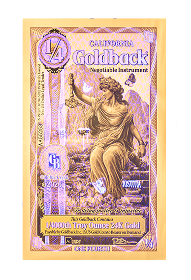 1/4 California Goldback Alpha