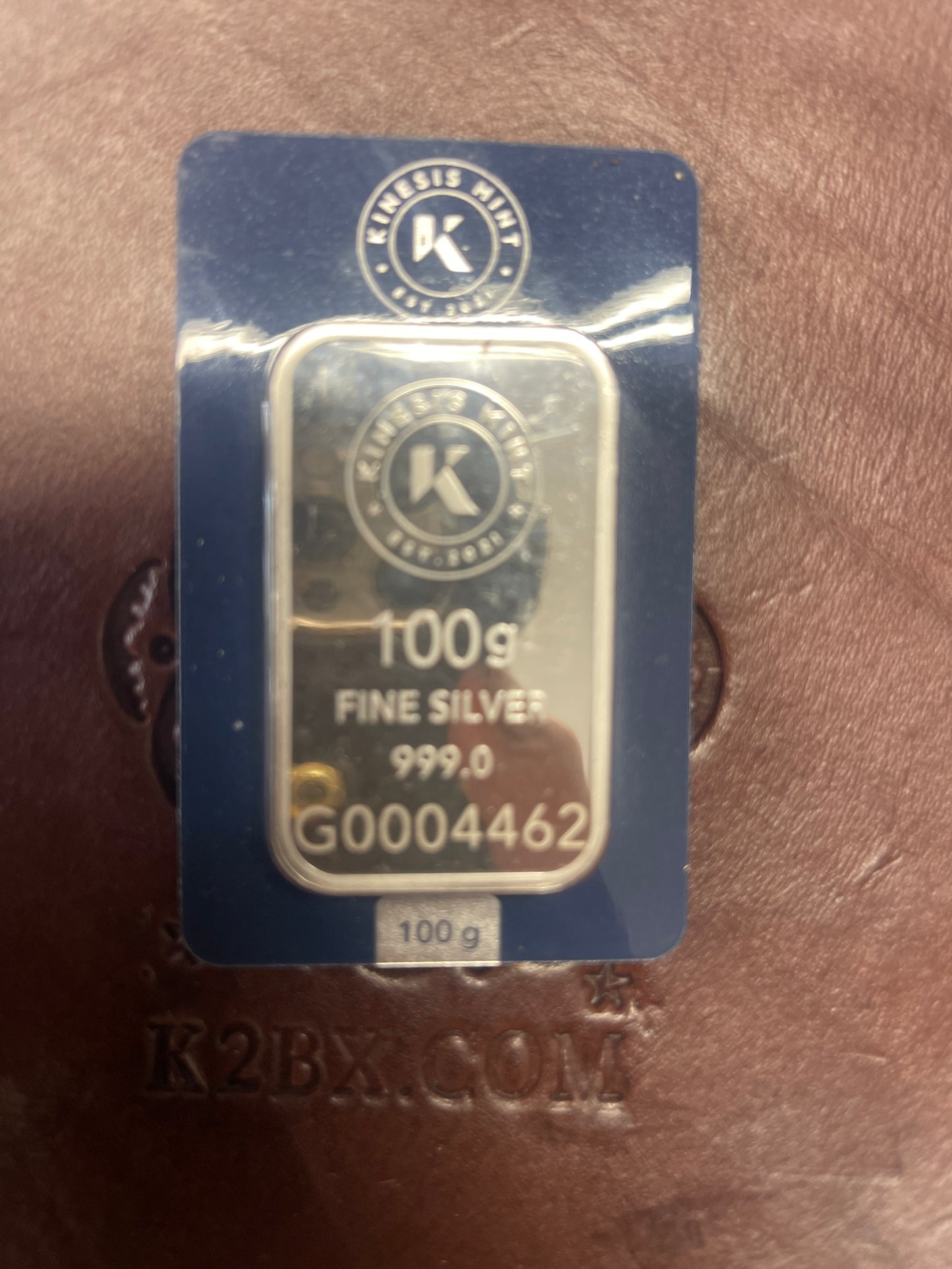 100g Kinesis Themis Silver Bar 2022