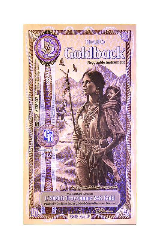 1/2 Idaho Goldback Alpha