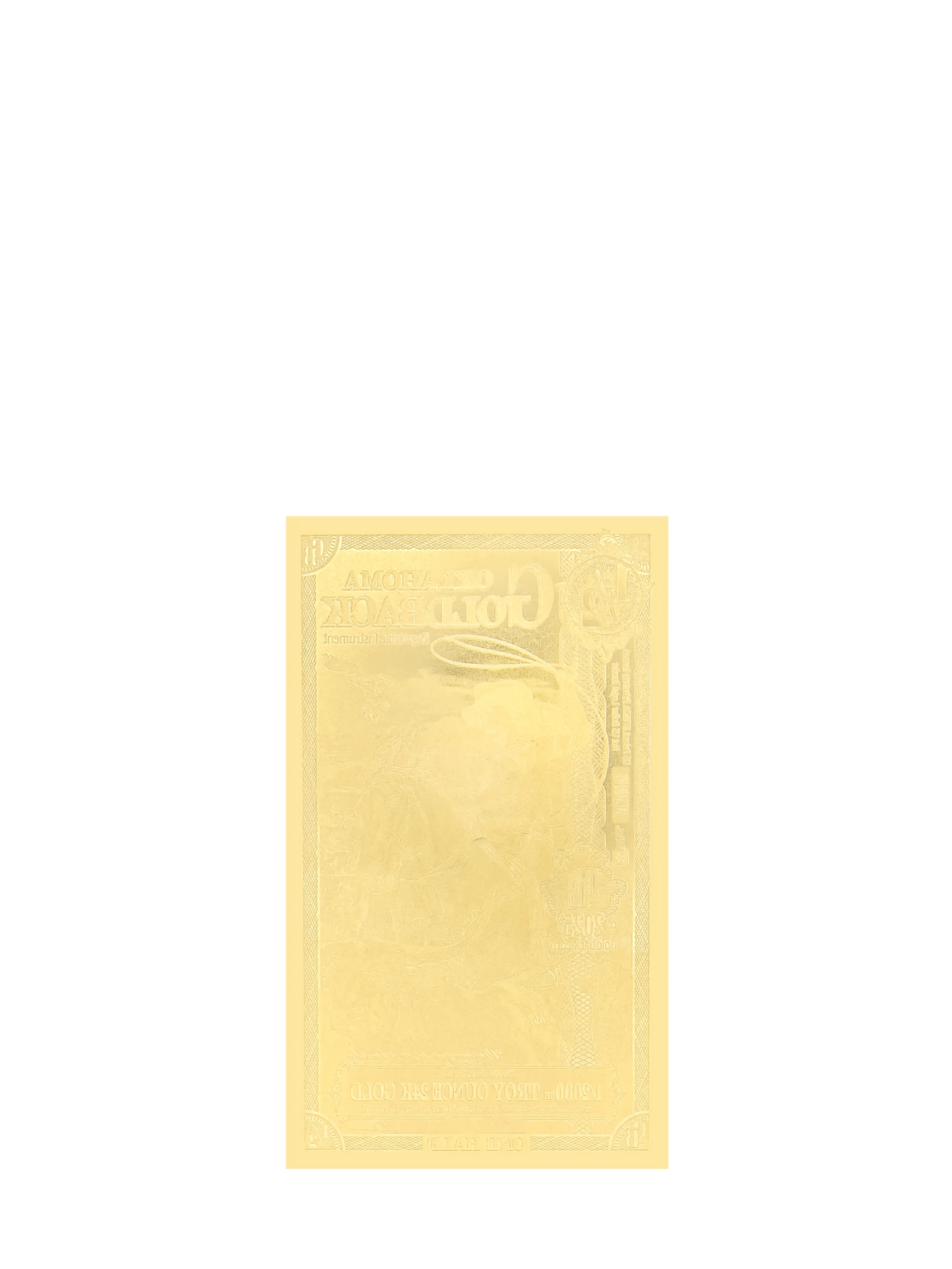 Oklahoma Alpha 1/2 Goldbacks XSH Goldback