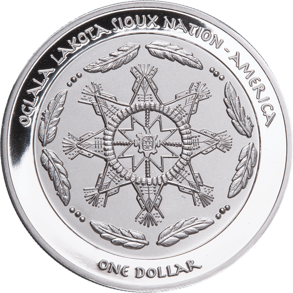 2025 Sioux Nation Morning Star Proof 1 oz Silver Coin In Stock Items, Collectible Coins, Collectible Coins, National Pride (Any Country)