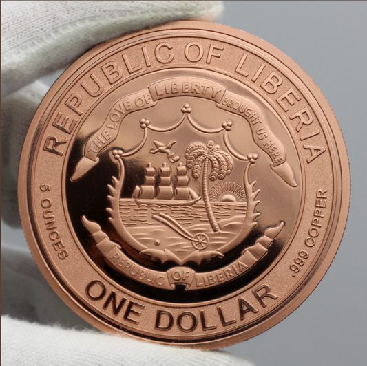 2026 Liberia End of Trail by James Earle Fraser 5 oz Copper Coin PRESALE