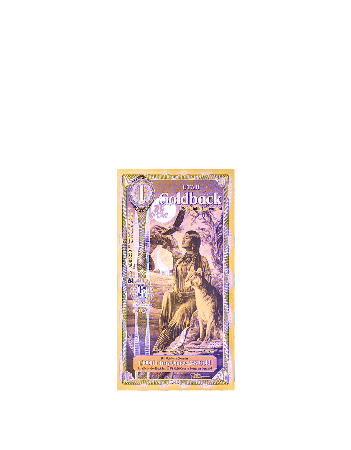 2026 Utah 1 Goldback Alpha | One Goldback | K2BX