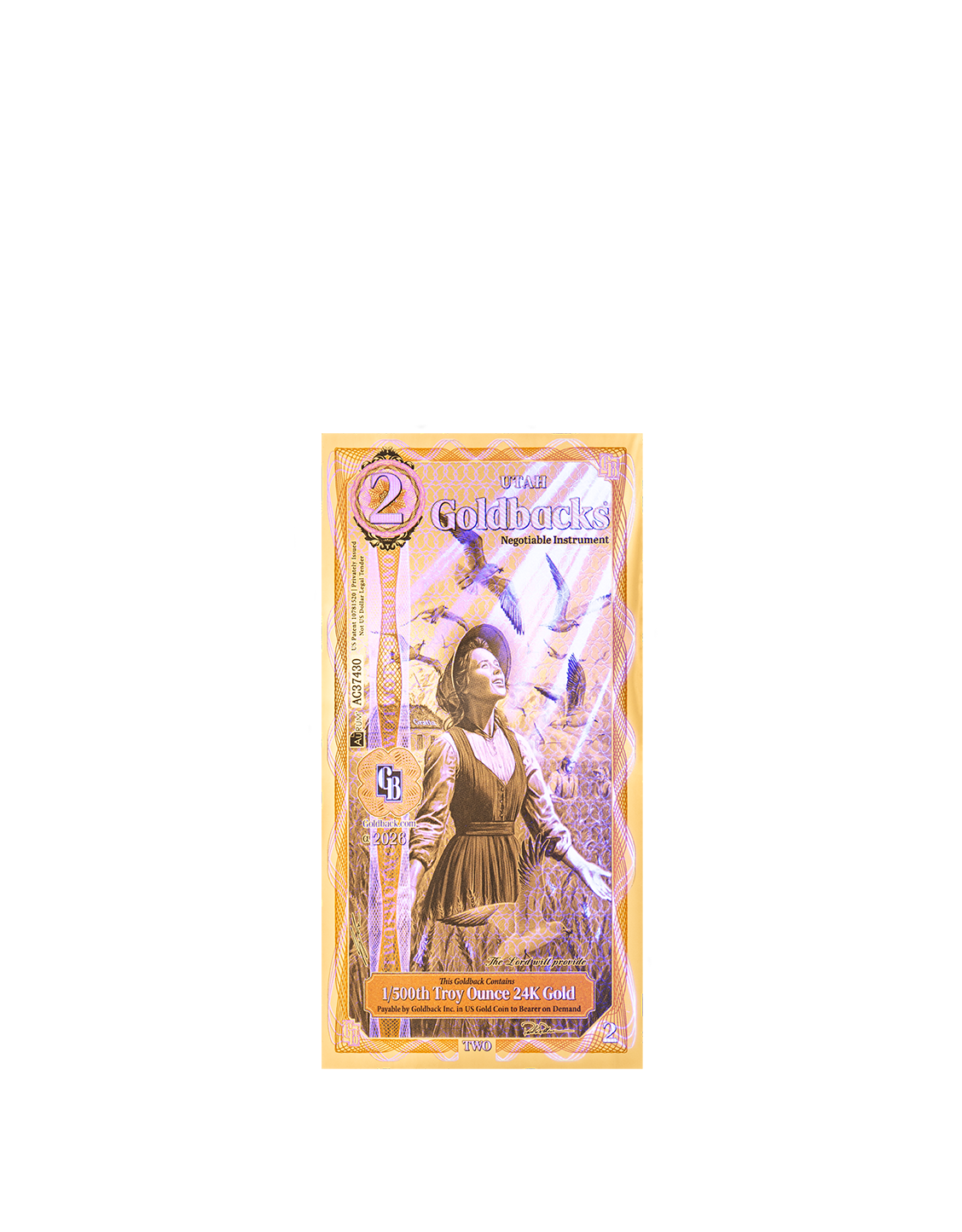 2026 Utah 2 Goldback Alpha | Two Goldback | K2BX
