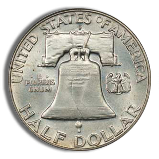 $1 FV 90% Silver Franklin Half Dollars - BU