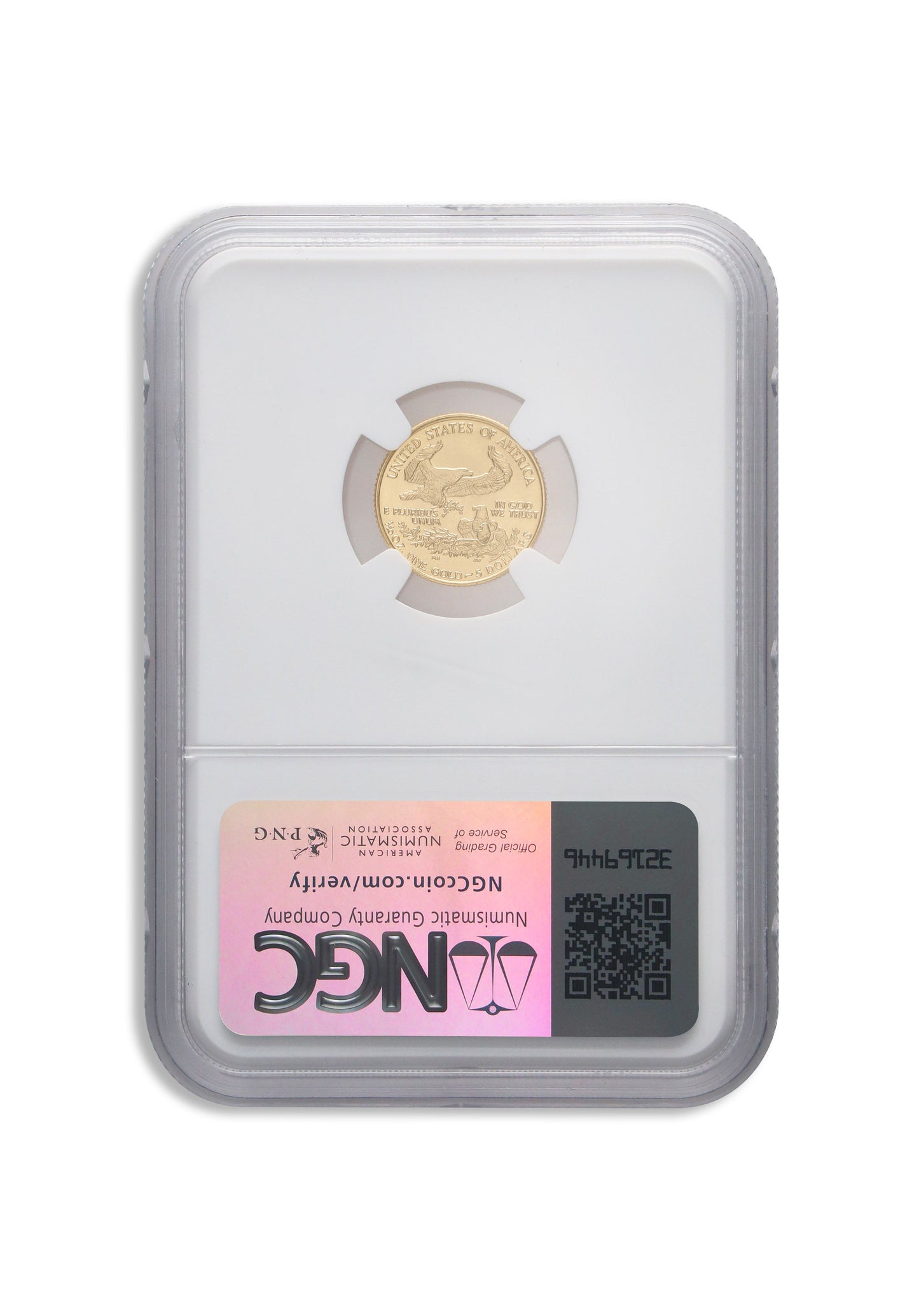 1992 1/10 oz Gold Eagle $5 NGC MS70