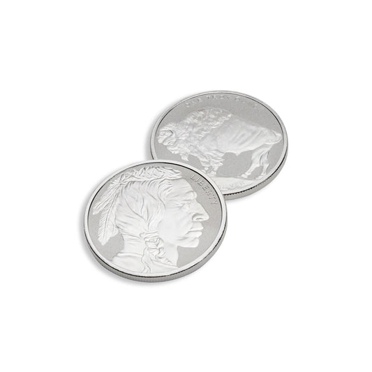 1 oz Silver Round - Buffalo Design .999 - Frontier Mint (New)