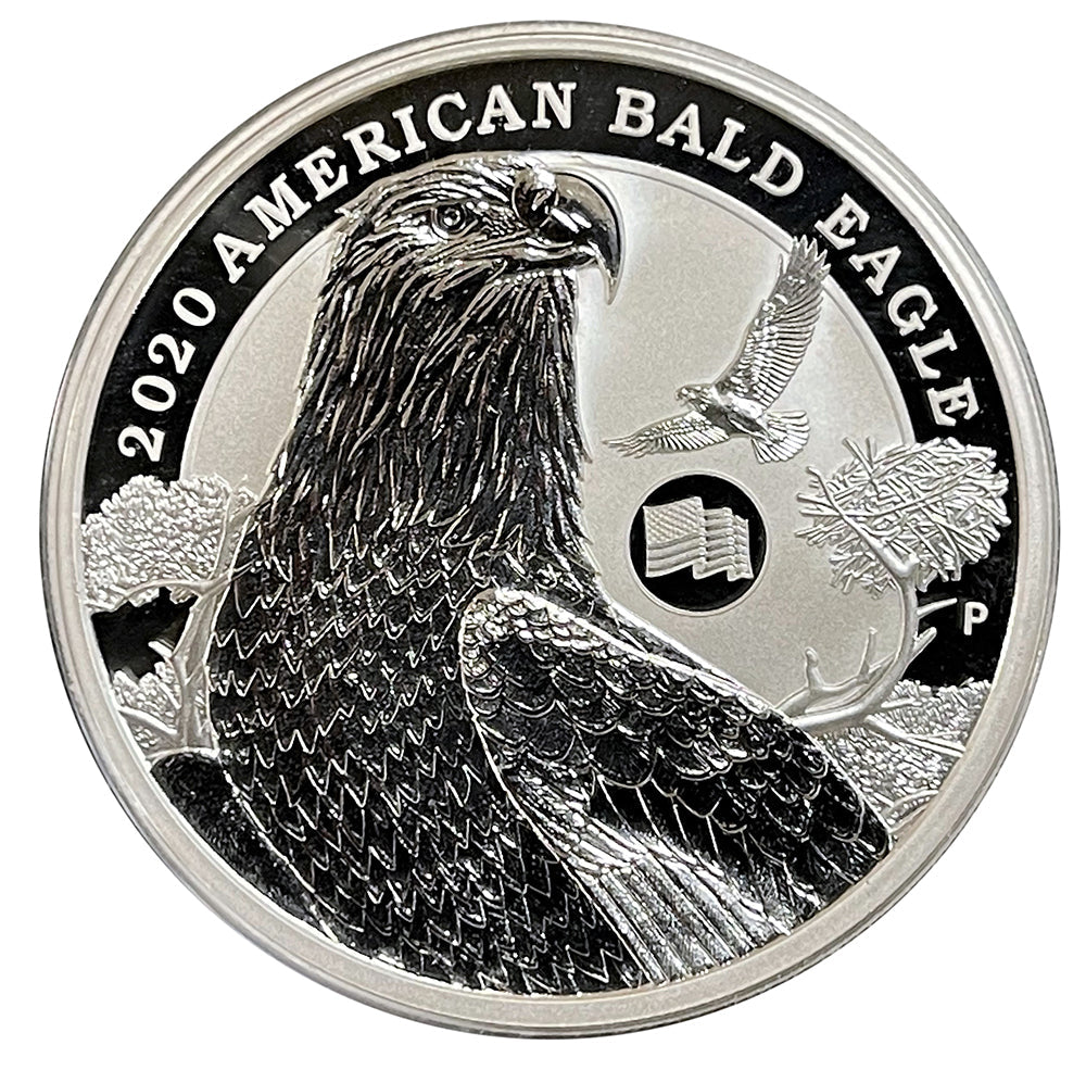 2 oz Tuvalu Bald Eagle Silver Coin (Year Varies)
