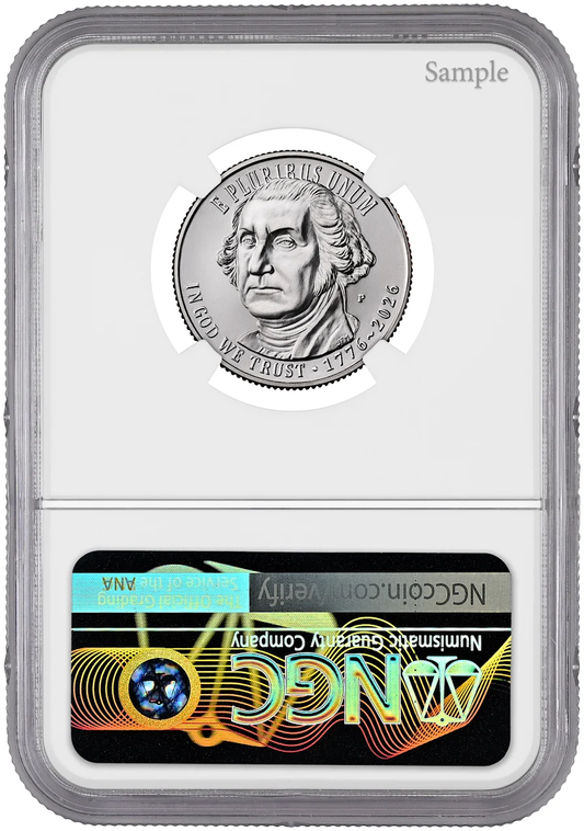 2026 U.S. Semiquincentennial Quarter Certified Uncirculated Slab – America 250 Collectible