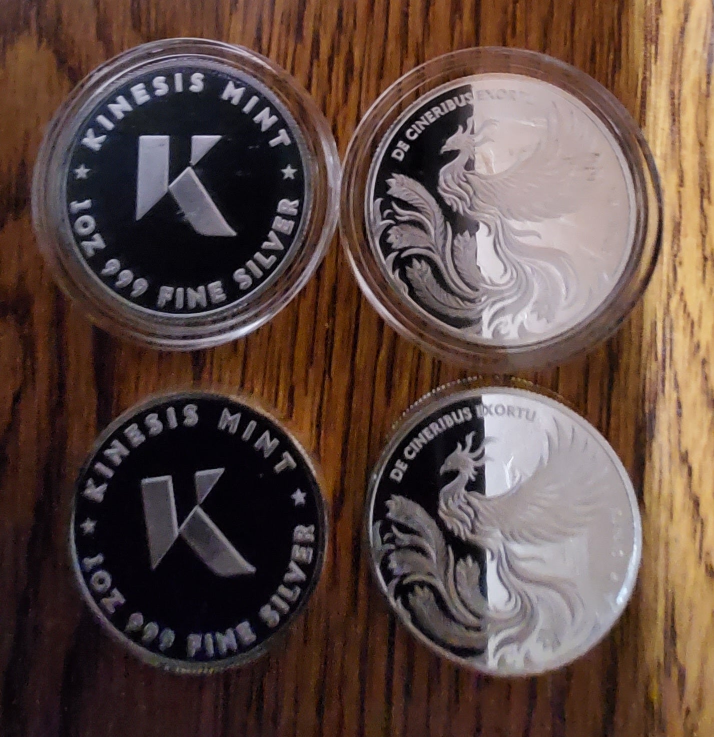 1oz Kinesis Phoenix .999 silver round