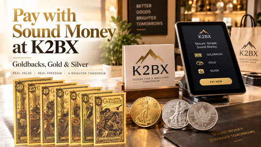 Pay with Sound Money at K2BX