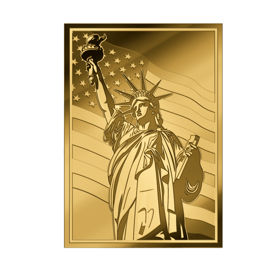 Happy Independence Day 1/1000 oz Gold Medal in Card (03/20)