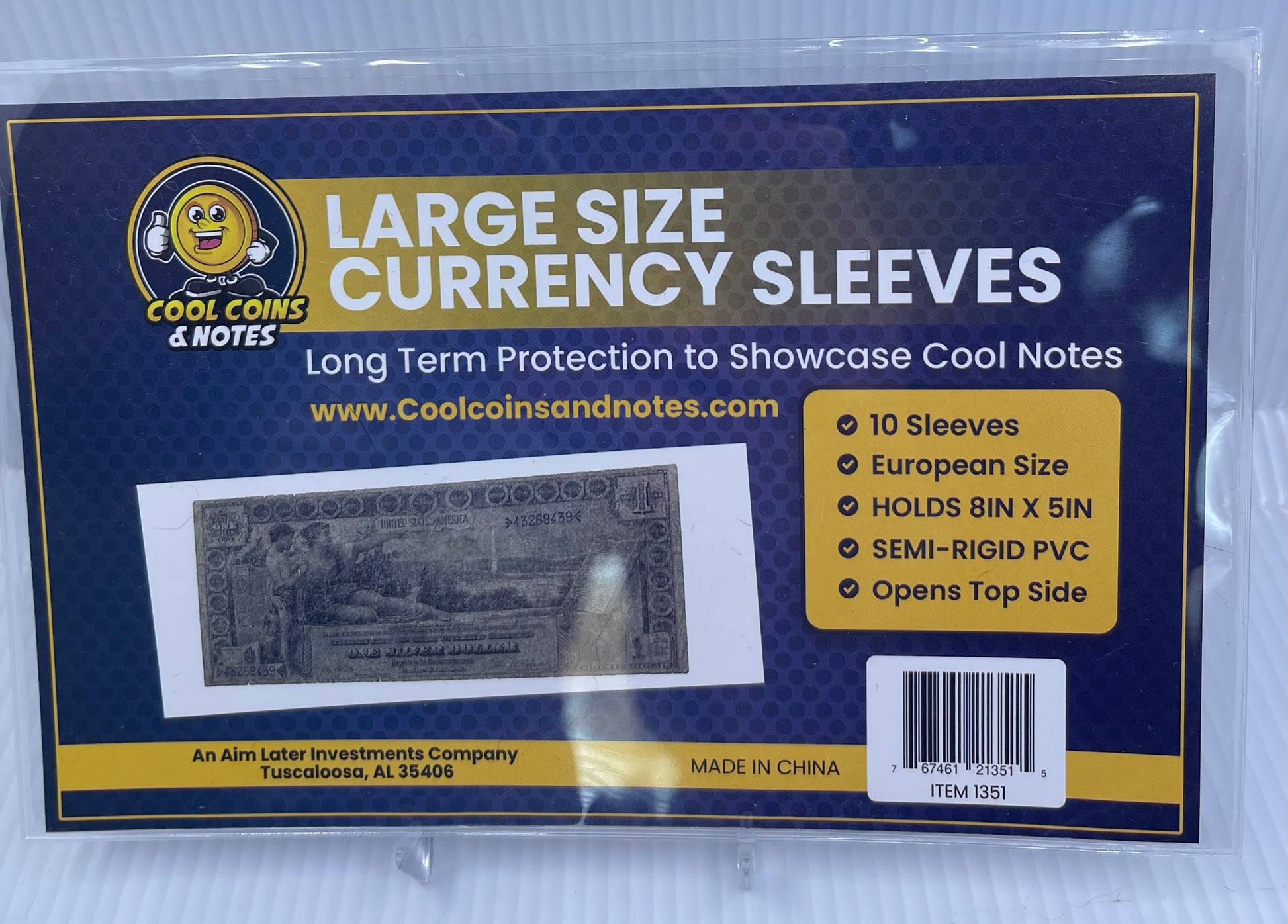 100 Banknote Currency Sleeves Rigid Large European Size Topload Holders Notes Cool Coins & Notes Cool Coins & Notes