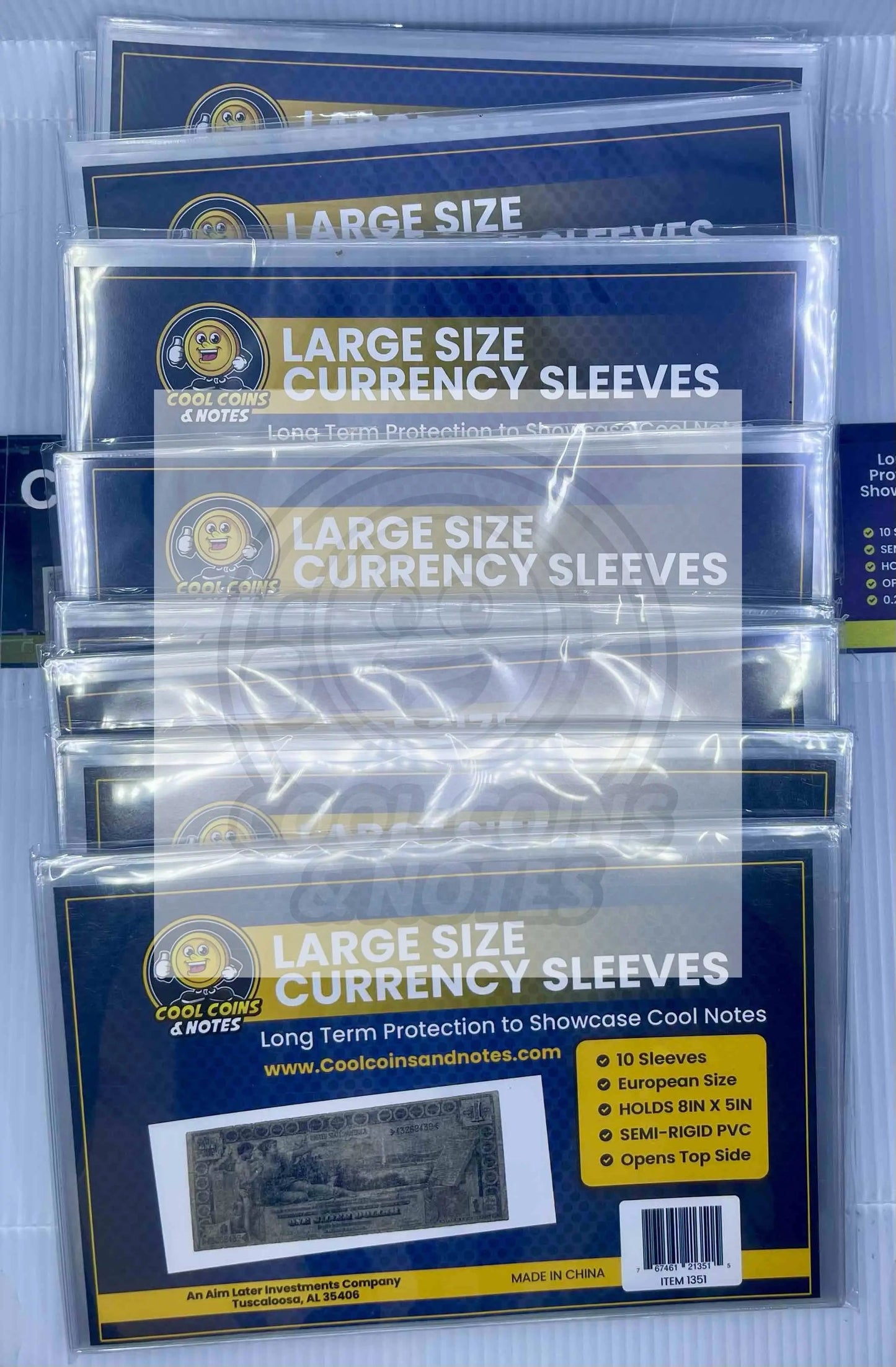 100 Banknote Currency Sleeves Rigid Large European Size Topload Holders Notes Cool Coins & Notes Cool Coins & Notes