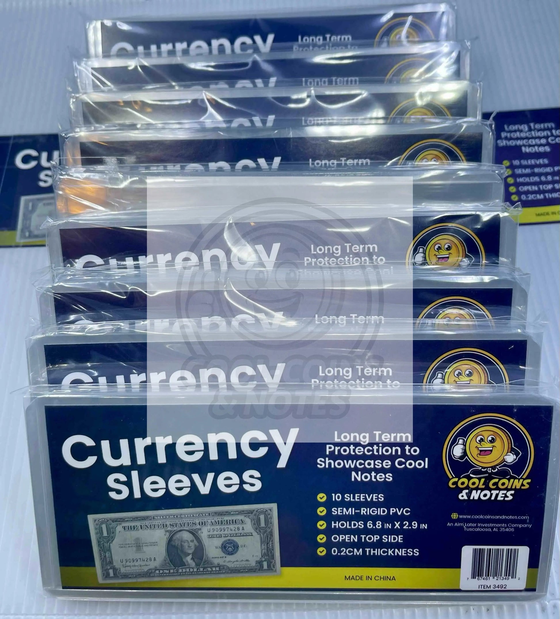 100 Banknote Currency Sleeves Rigid US Dollar Modern Size US Topload Holders Note Cool Coins & Notes Cool Coins & Notes