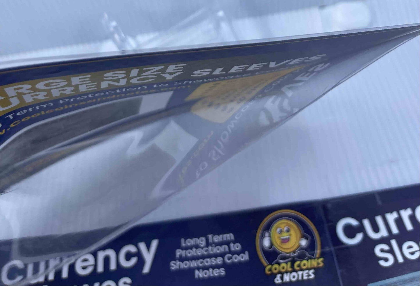 500 Banknote Currency Sleeves Rigid Large European Size Topload Holders Notes Cool Coins & Notes