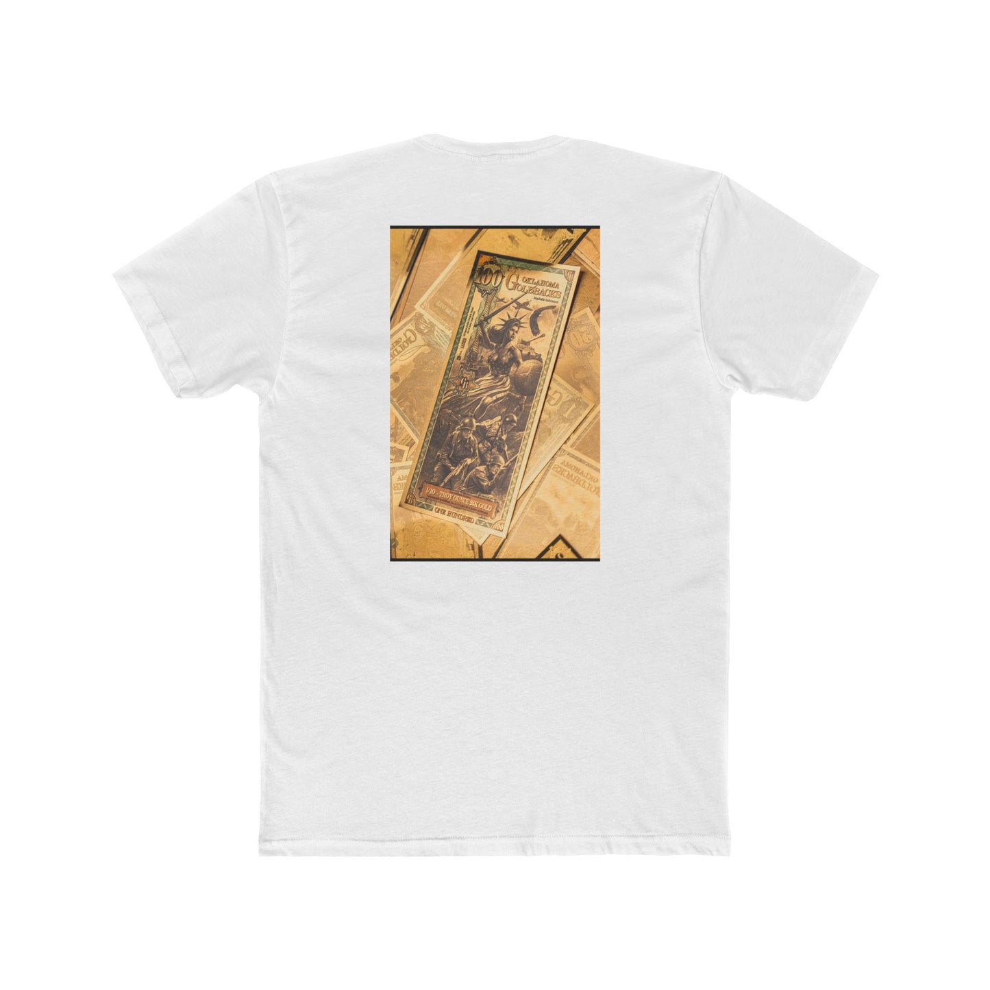 Okie 100-2Stylish Unisex Cotton Crew Tee with Vintage Design, Casual Wear, Graphic Tee, Gift for Him/Her, Everyday Comfort, Heritage Style