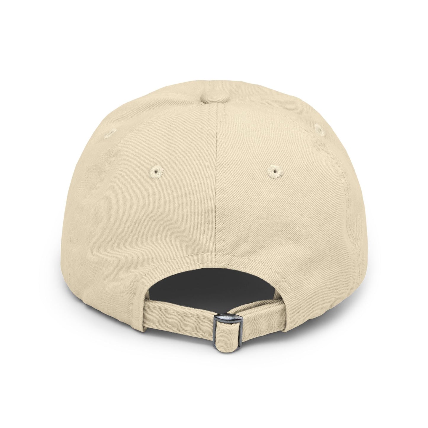 Unisex Distressed Cap with Bold Goldback Logo Graphic, Casual Hat for Everyday Wear, Gift for Sports Lovers, Trendy Accessories for Relaxed Vibes Printify