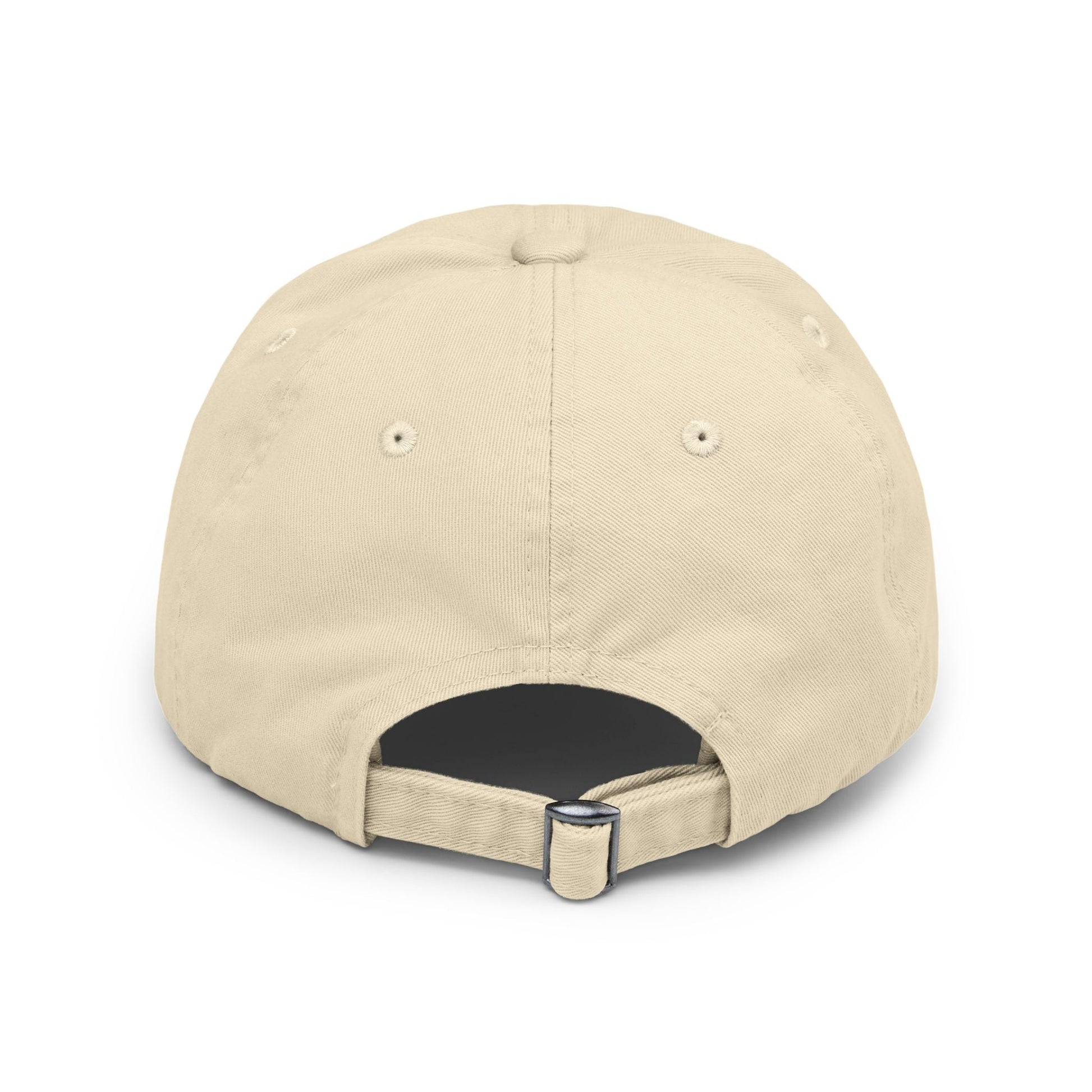 Unisex Distressed Cap with Bold Goldback Logo Graphic, Casual Hat for Everyday Wear, Gift for Sports Lovers, Trendy Accessories for Relaxed Vibes Printify