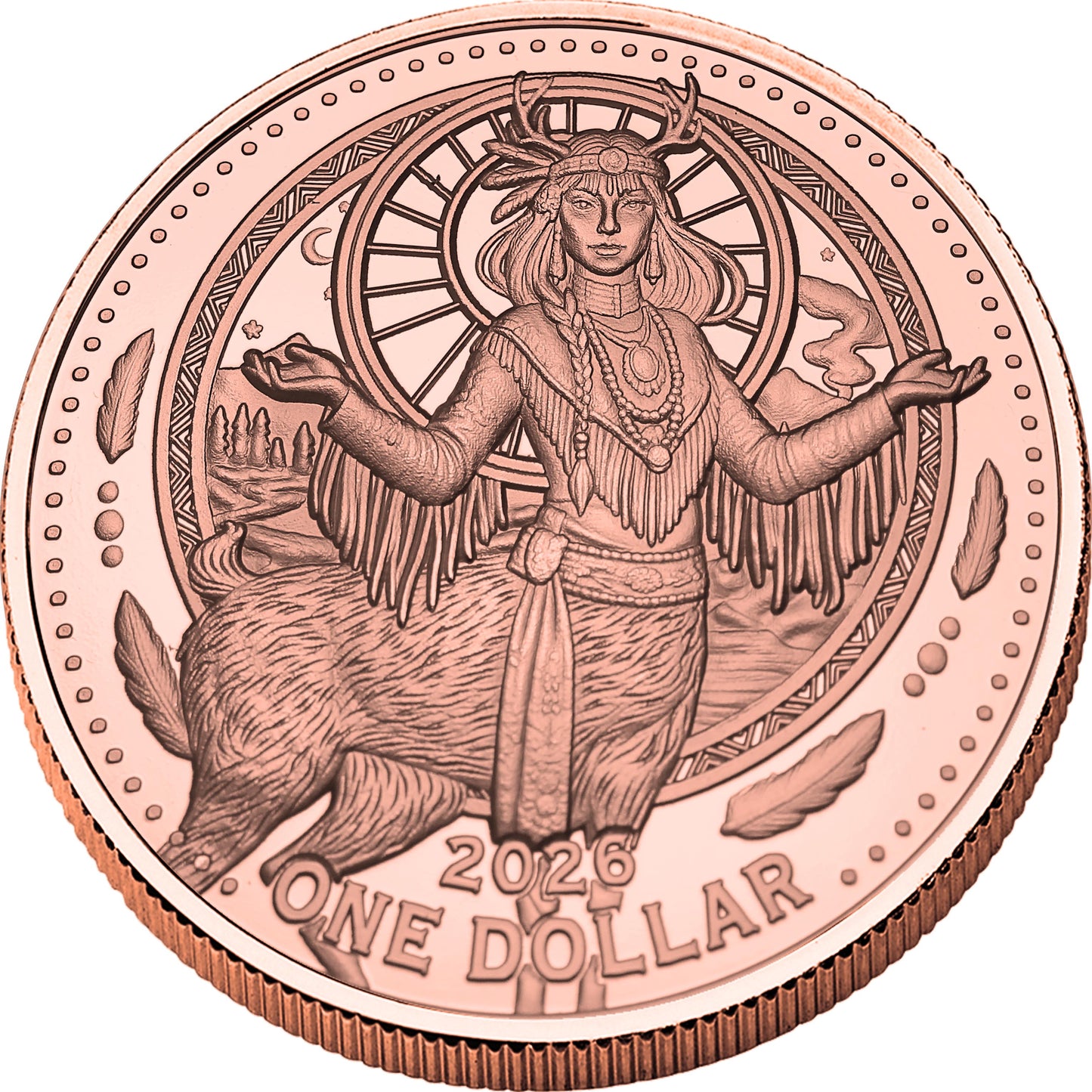 2026 Mesa Grande – Legend of the Deer Woman 5 oz Copper Coin