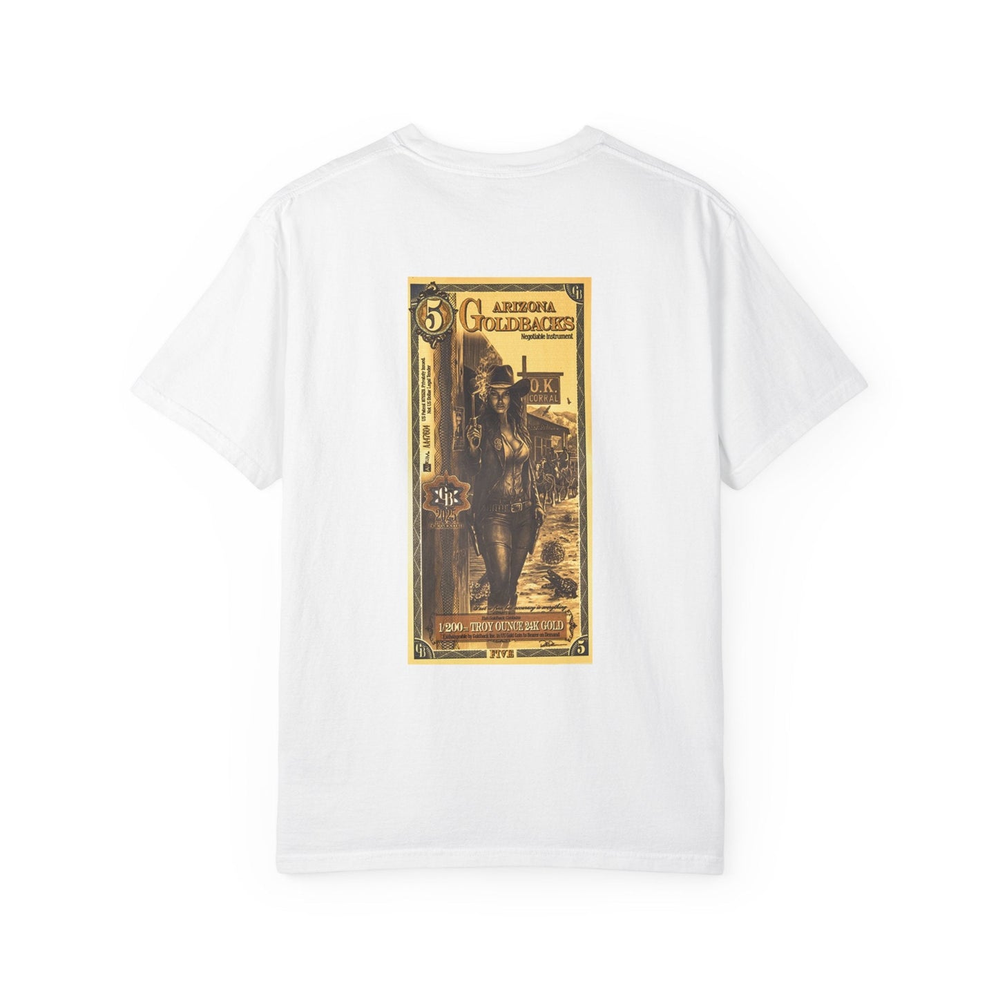 Arizona 5 Stylish Unisex Garment-Dyed T-Shirt with Bold Artwork, Casual Wear, Gift for Art Lovers, Creative Outings, Summer Festivals, Unique [...] Printify