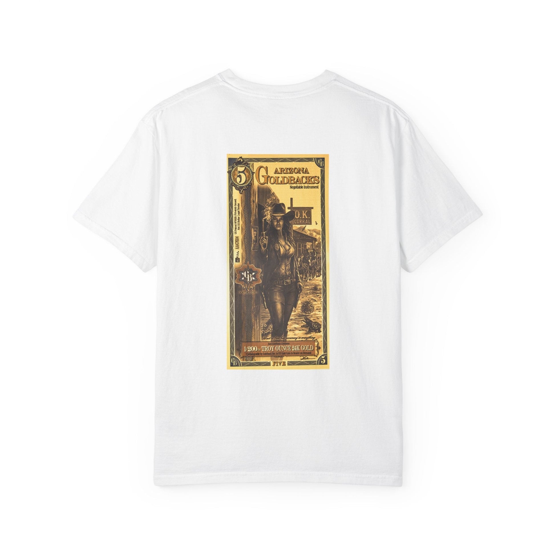 Arizona 5 Stylish Unisex Garment-Dyed T-Shirt with Bold Artwork, Casual Wear, Gift for Art Lovers, Creative Outings, Summer Festivals, Unique [...] Printify