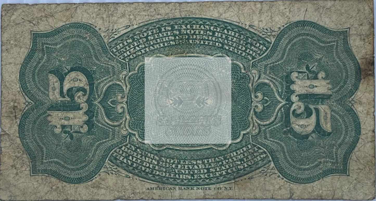 1869 15 cent US Fractional 4th Issue Fr# 1267 Banknote