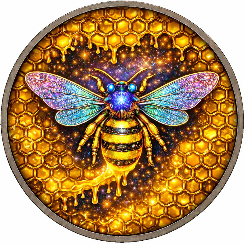 PREORDER SALE Exclusive Nature Bee - Glitter Wings Gilded Edition 1 oz Copper Round