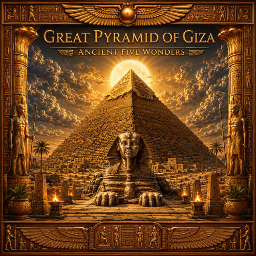 Great Pyramid of Giza HR 1 Kilo Copper Medal