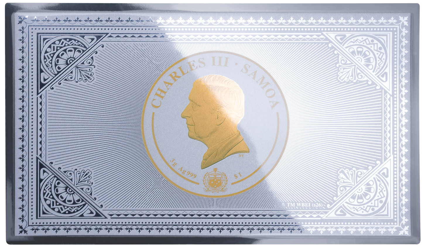 2026 Samoa Hogwarts Express Ticket 3g Silver Foil Coin HP PREORDER