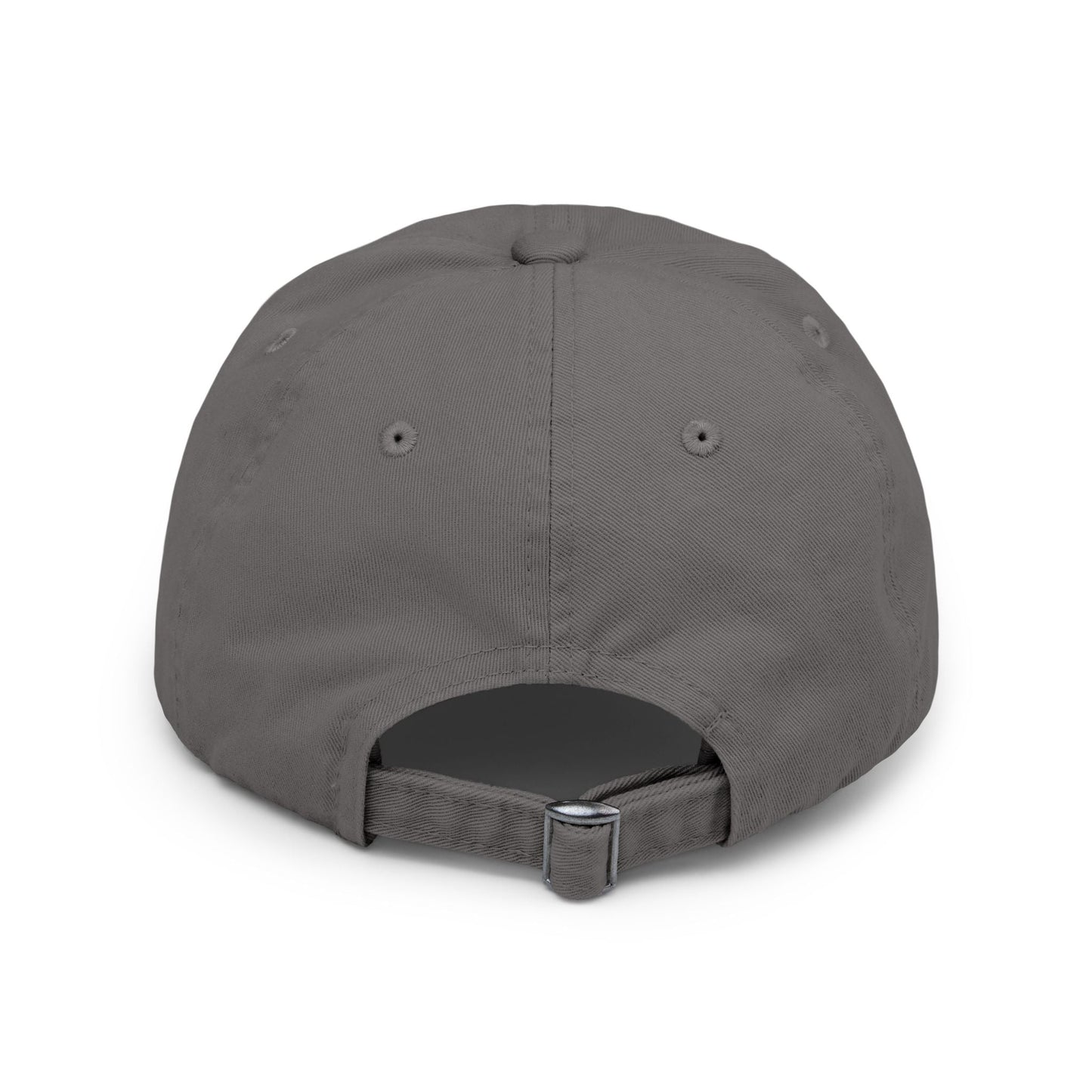 Unisex Distressed Cap with Bold Goldback Logo Graphic, Casual Hat for Everyday Wear, Gift for Sports Lovers, Trendy Accessories for Relaxed Vibes Printify