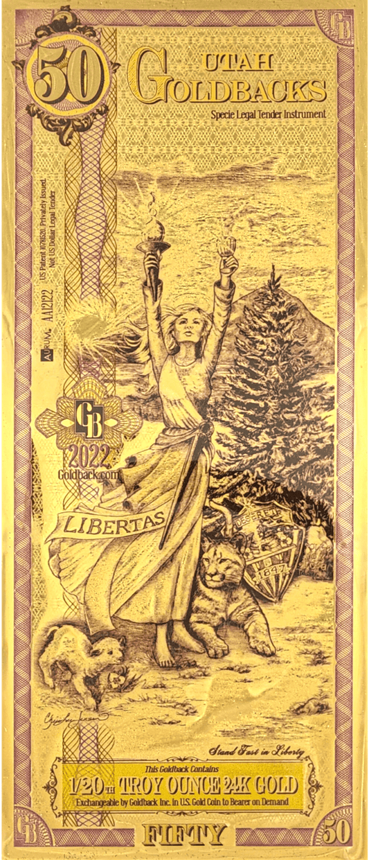 50 Utah Goldback