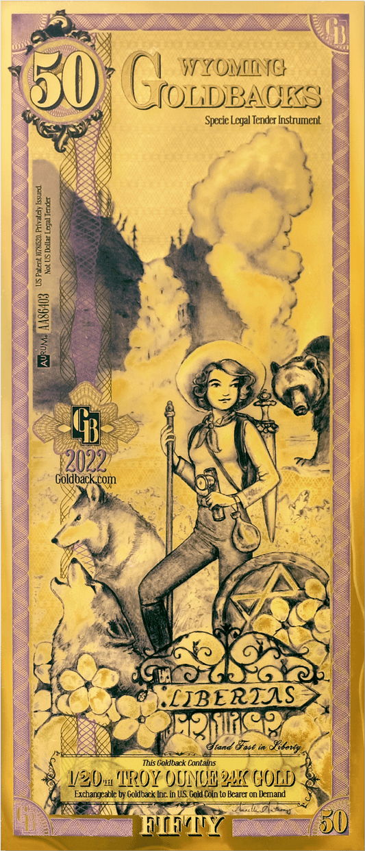 50 Wyoming Goldback