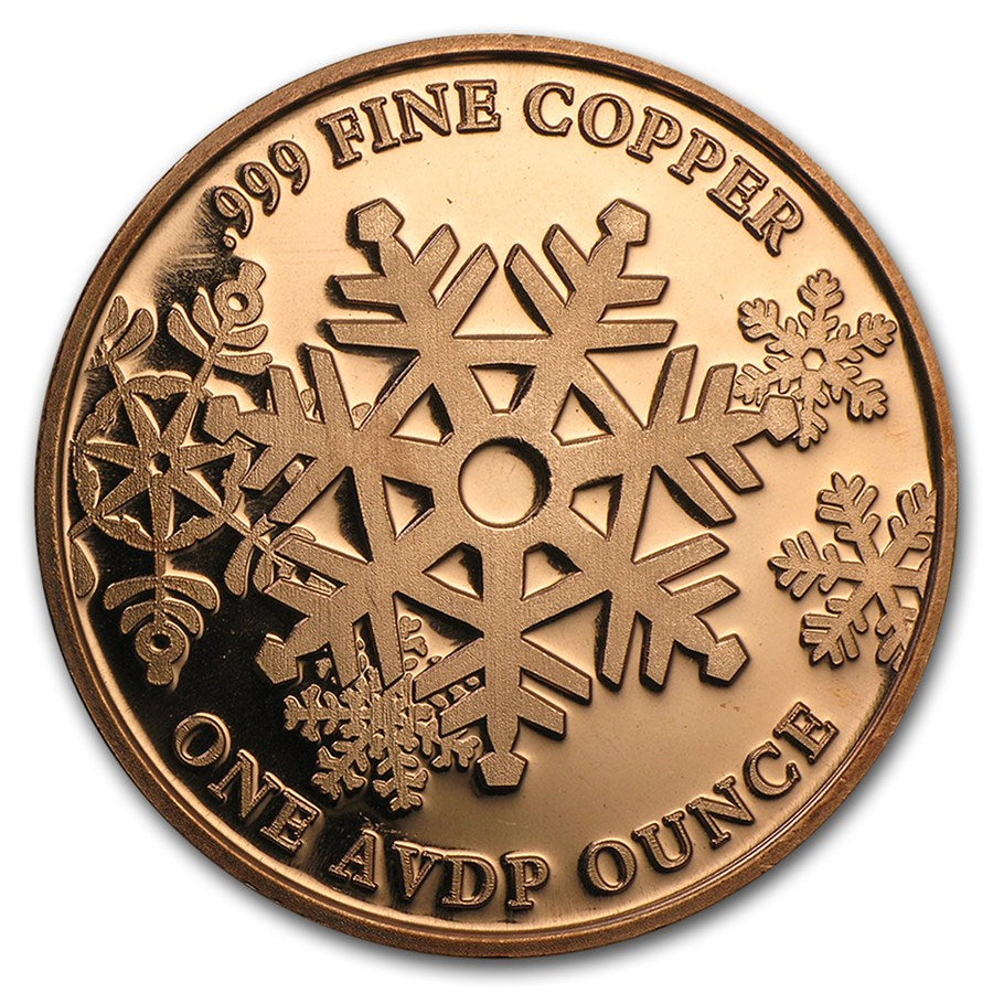 1 oz Copper Round - Nativity Silhouette