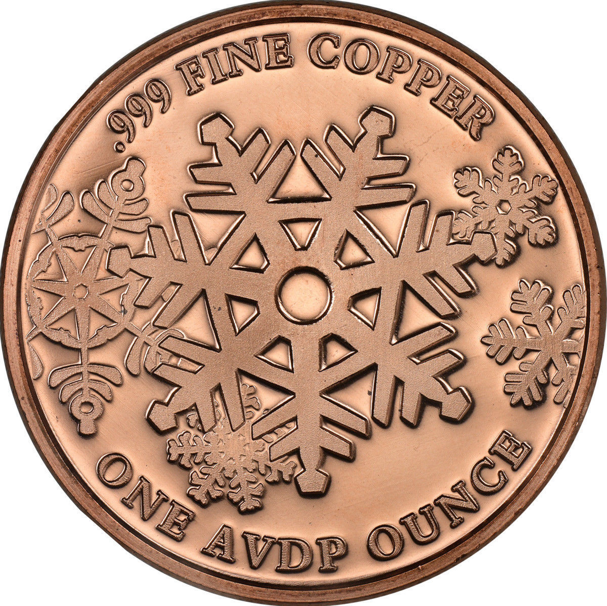 1 oz Copper Round - Santa
