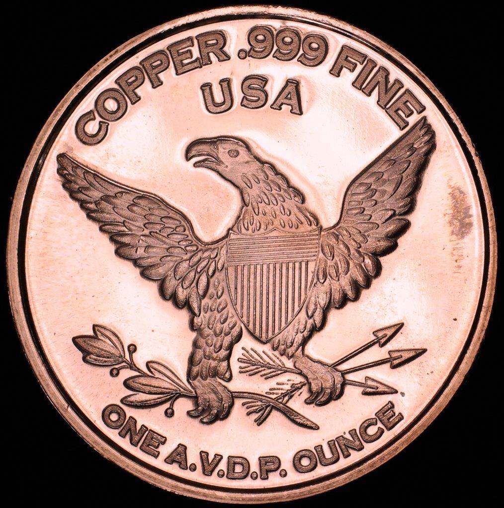 1 oz Copper Round - Mason