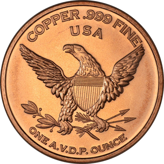 1 oz Copper Round - Unicorn