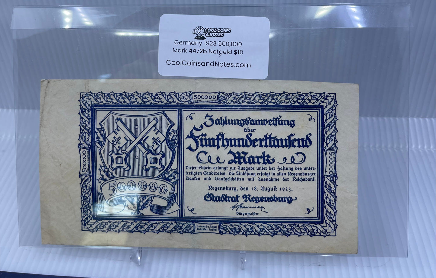 Banknote Currency Seal Sleeves Large European Size Currency Topload Holders Notes Cool Coins & Notes Cool Coins & Notes