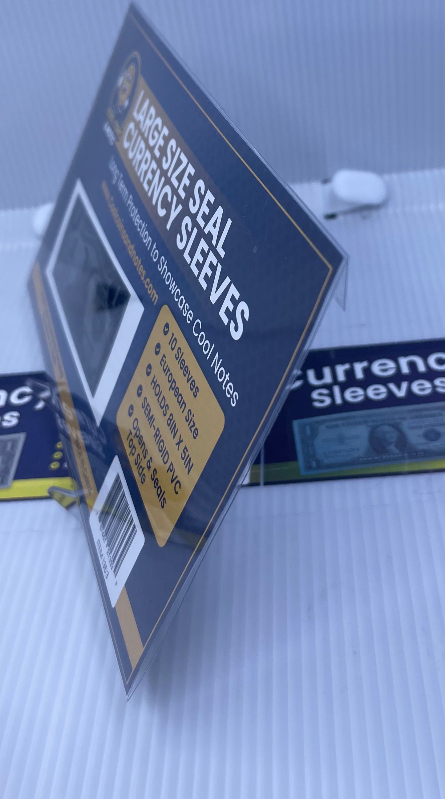 Banknote Currency Seal Sleeves Large European Size Currency Topload Holders Notes Cool Coins & Notes Cool Coins & Notes