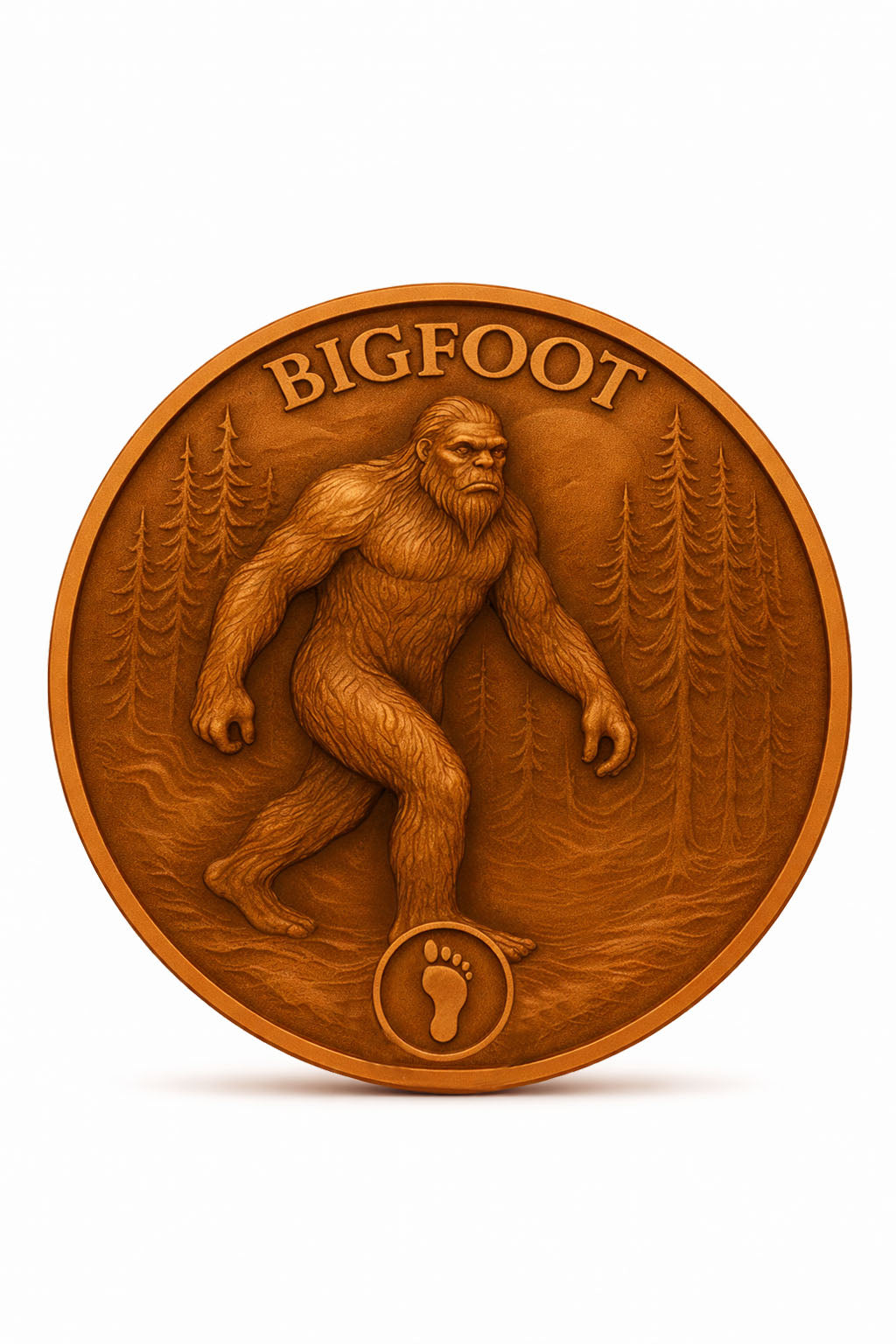 1 oz Copper Round - Bigfoot