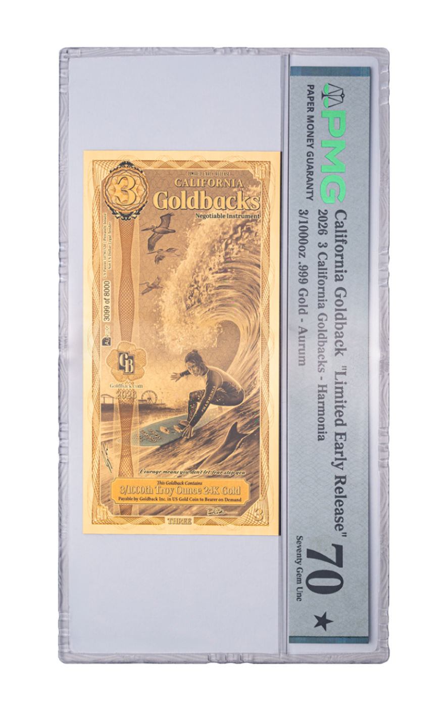 2026 California Limited Early Release 3 Goldback – PMG 70★