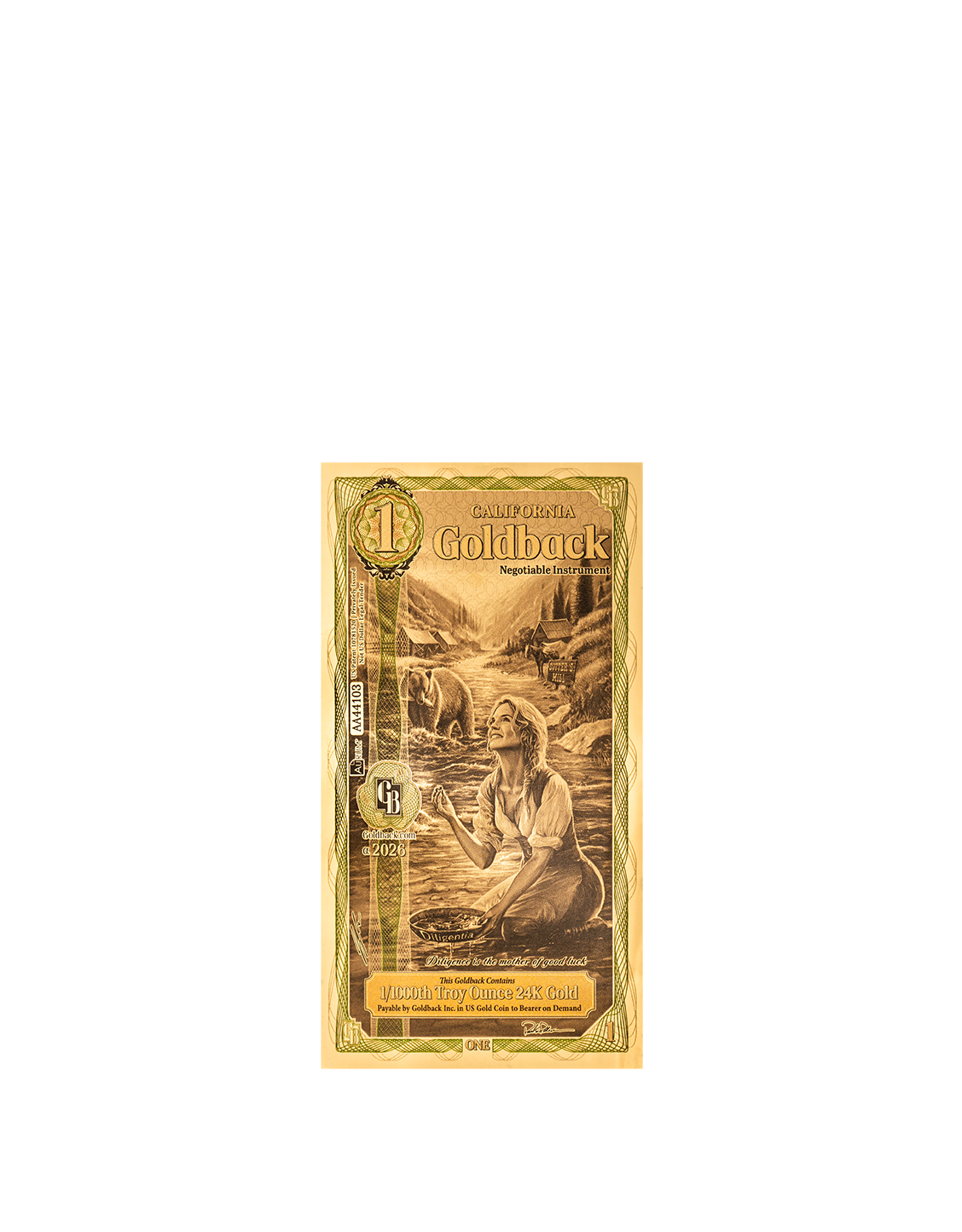 2026 California 1 Goldback Alpha / One Goldback / K2BX