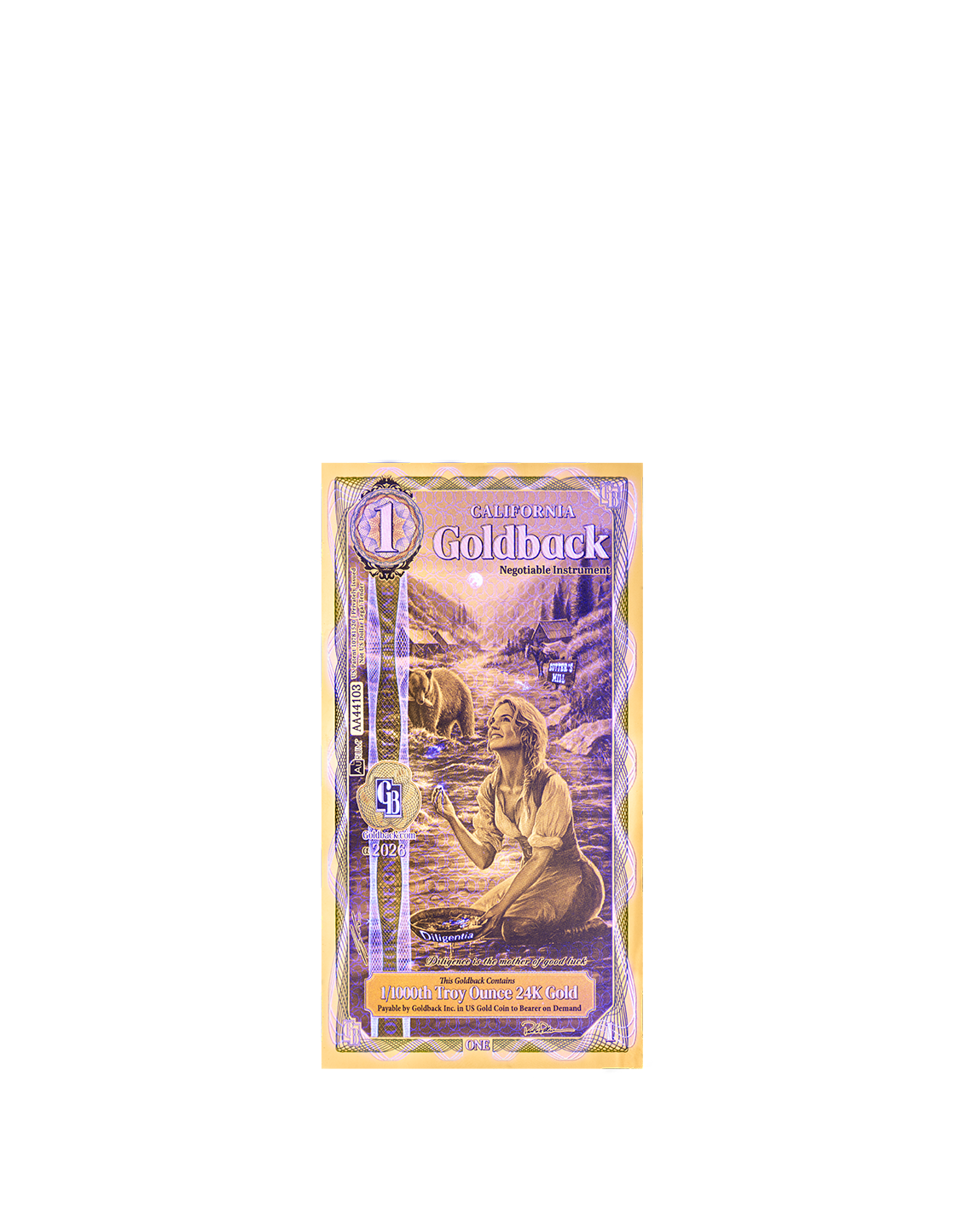 2026 California 1 Goldback Alpha / One Goldback / K2BX