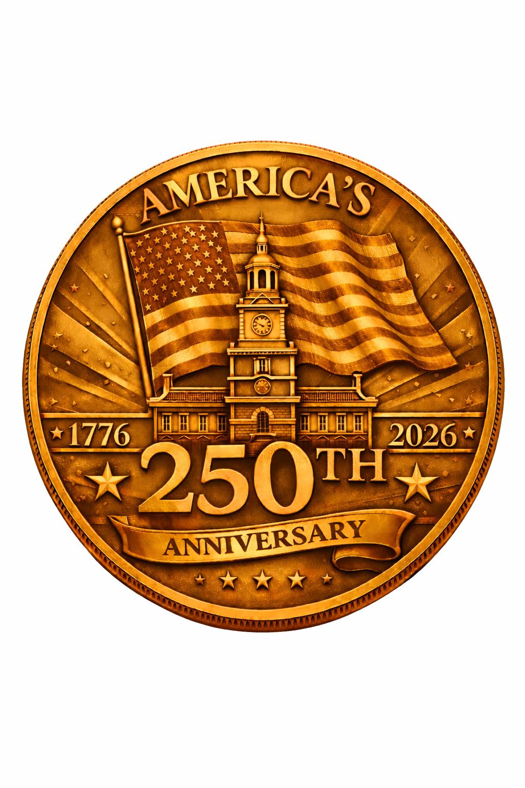 1 oz Copper Round - America's 250th Anniversary