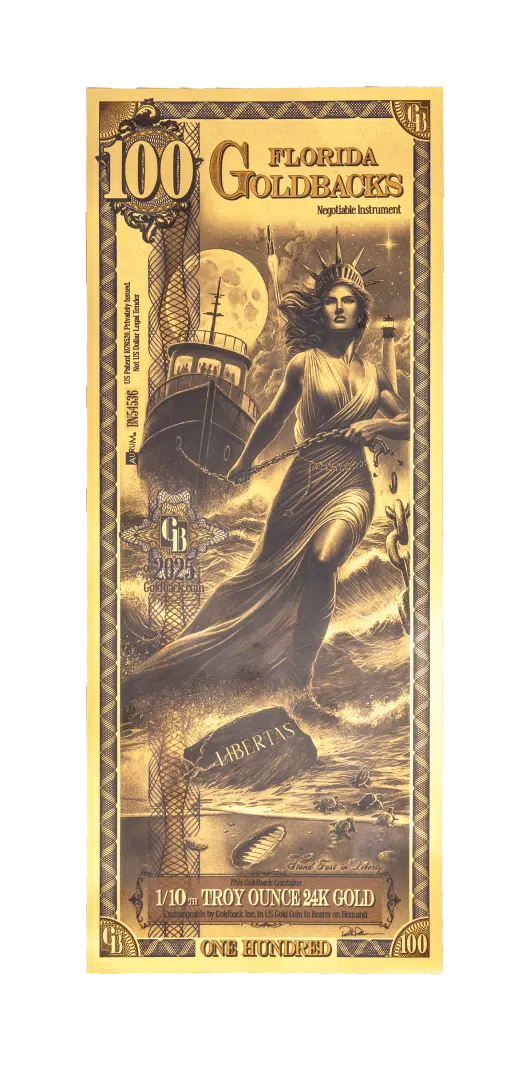Florida, 100 Goldbacks XXZ Goldback