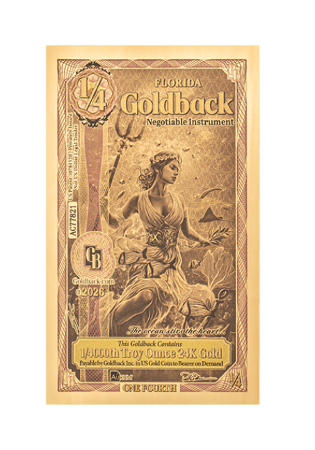 1/4 Florida Goldback Alpha