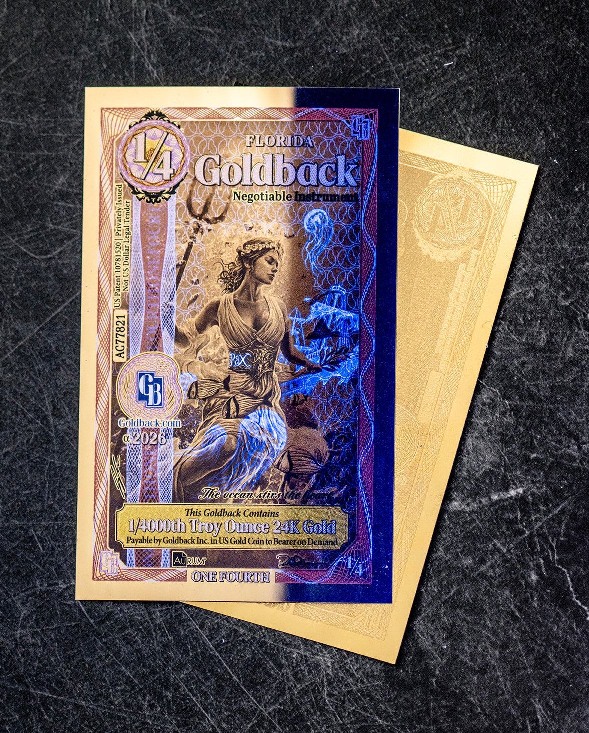 1/4 Florida Goldback Alpha